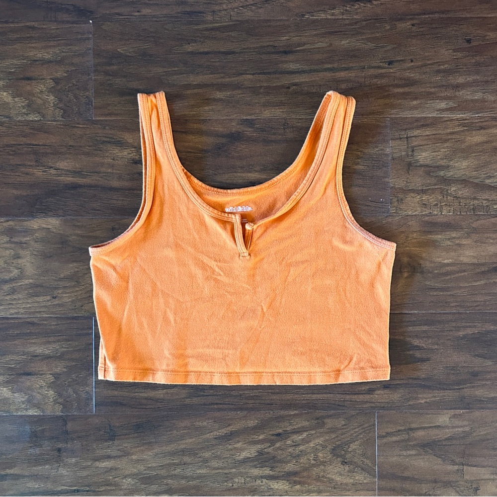 Wild Fable (Target) Orange cropped tank, size L